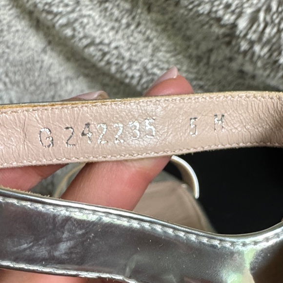 Stuart Weitzman Metallic Silver Sandals - Picture 7 of 7